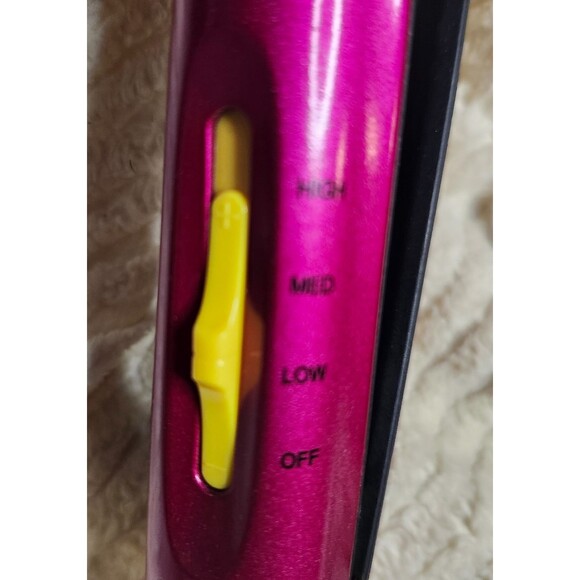 Original Bed Head TIGI Mini Hair Crimper Iron Pink/Yellow BH344 - Tested & Hot! - Picture 8 of 11